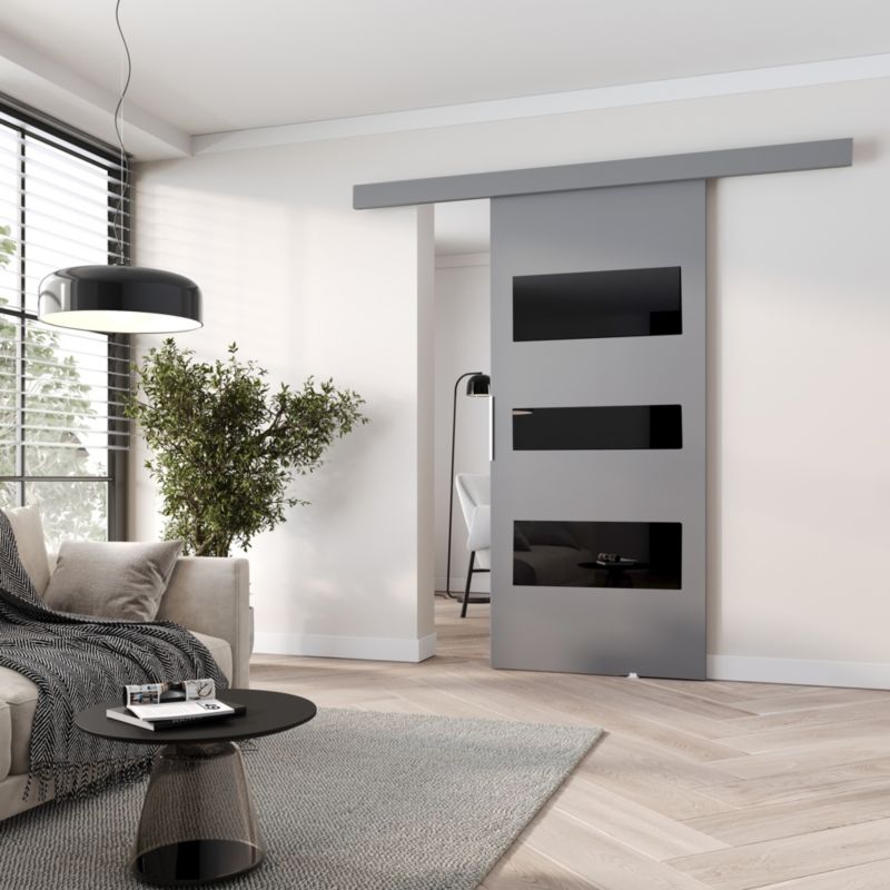 Drzwi przesuwne MINIO go for it CLEAN C 96 cm szare 1 szt.
