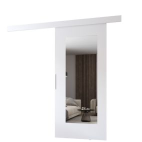 Drzwi przesuwne MINIO go for it CLEAN I 106 cm białe  z lustrem 1 szt.