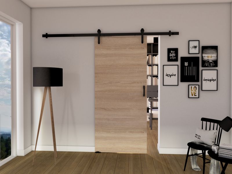 Drzwi przesuwne MINIO go for it LIFT A 76 cm dąb sonoma 1 szt.