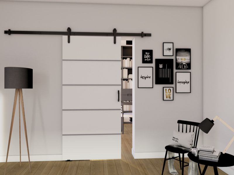 Drzwi przesuwne MINIO go for it LIFT B 76 cm białe 1 szt.