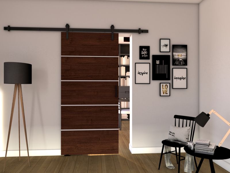 Drzwi przesuwne MINIO go for it LIFT B 96 cm wenge 1 szt.