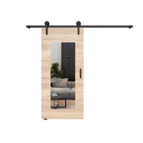 Drzwi przesuwne MINIO go for it LIFT I 76 cm dąb sonoma z lustrem 1 szt.