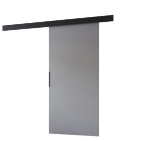 Drzwi przesuwne MINIO go for it PRIM A 86 cm szare z czarną maskownicą 1 szt.