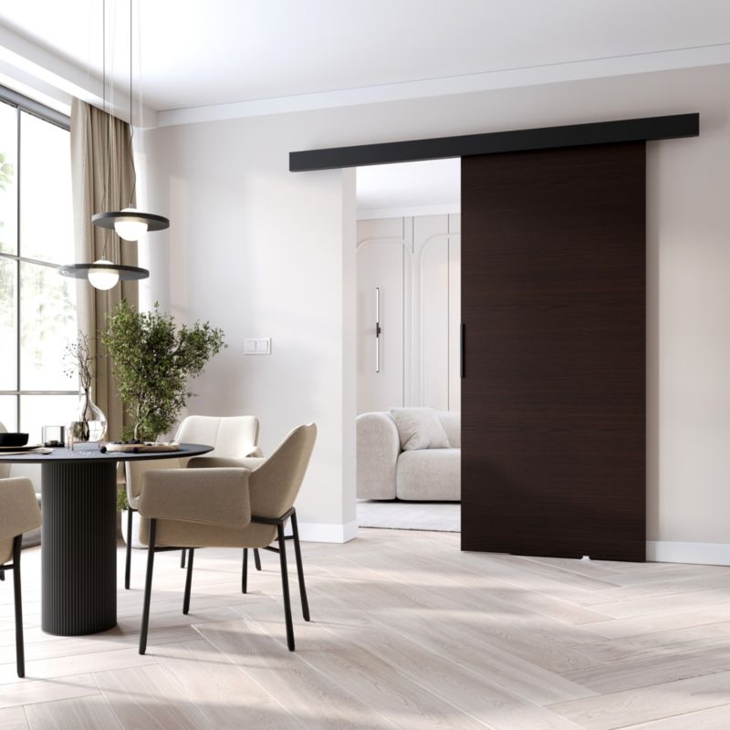 Drzwi przesuwne MINIO go for it PRIM A 96 cm wenge z czarną maskownicą 1 szt.
