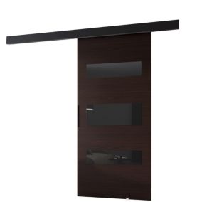 Drzwi przesuwne MINIO go for it PRIM D 96 cm wenge z czarną maskownicą 1 szt.