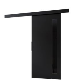 Drzwi przesuwne MINIO go for it PRIM G 106 cm czarne z czarną maskownicą 1 szt.