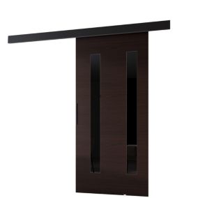 Drzwi przesuwne MINIO go for it PRIM H 96 cm wenge z czarną maskownicą 1 szt.