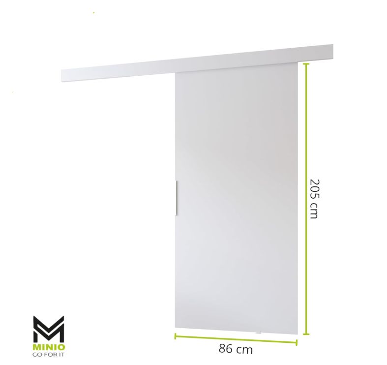 Drzwi przesuwne MINIO go for it PRIM I 86 cm czarne z czarną maskownicą 1 szt.