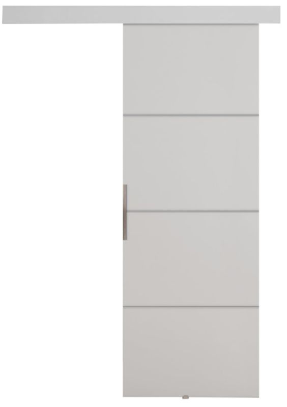 Drzwi przesuwne naścienne KIER FURNITURE MALIBU PLUS białe 96cm 1 szt.