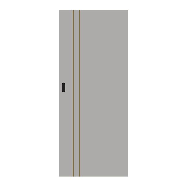 Drzwi przesuwne Toscania 90 z pionową linią szare / coper
