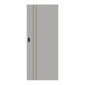 Drzwi przesuwne Toscania 90 z pionową linią szare / coper