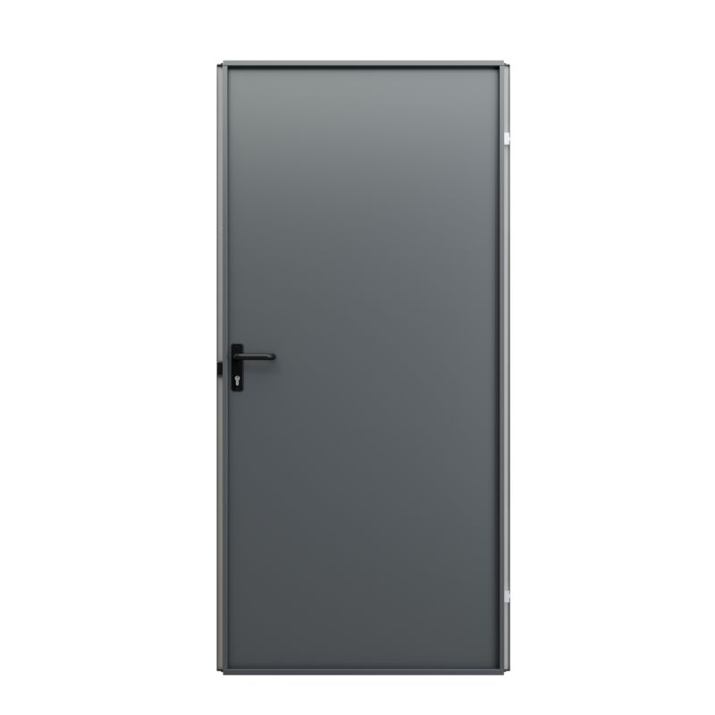 Drzwi techniczne uniwersalne DIDORS Uran 70 antracyt