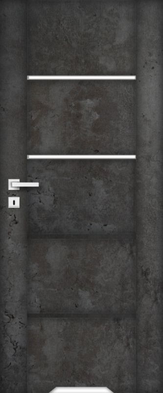 Drzwi z podcięciem Bolzano 60 lewe ciemny beton