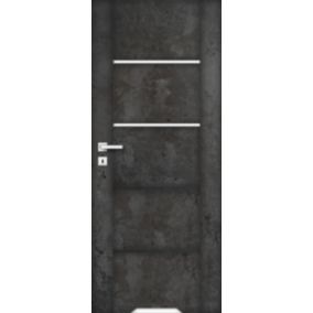 Drzwi z podcięciem Bolzano 60 lewe ciemny beton