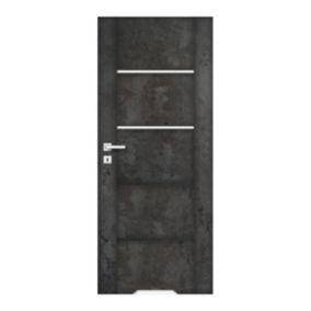 Drzwi z podcięciem Bolzano 60 prawe ciemny beton