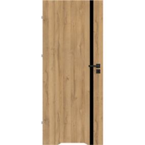 Drzwi z podcięciem Exmoor 60 lewe dąb grandson czarna linia