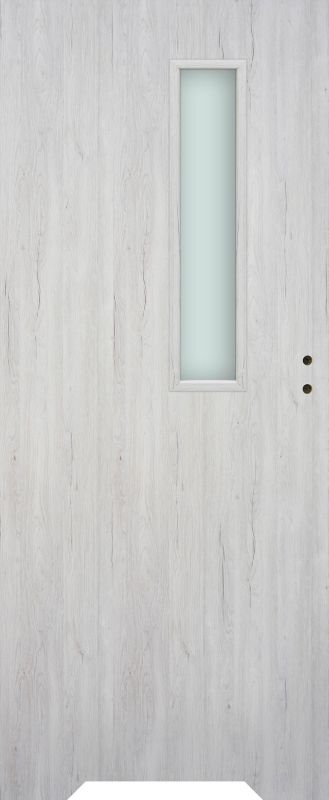 Drzwi z podcięciem Exmoor 60 lewe dąb silver