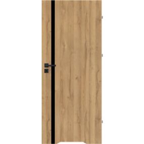 Drzwi z podcięciem Exmoor 70 prawe dąb grandson czarna linia