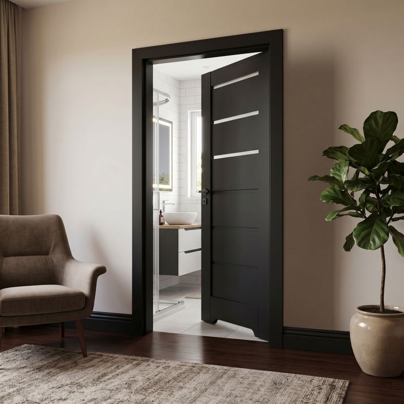Drzwi z podcięciem Stira Door Toreno 60 lewe czarne premium
