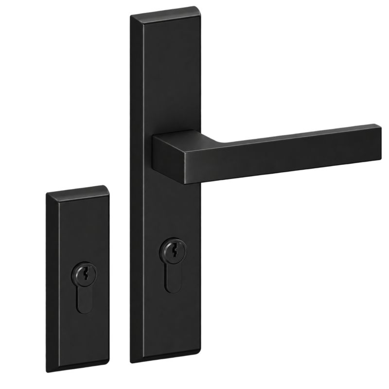 Drzwi zewnętrzne Fortia MADRYN 68 mm aluminium 90 lewe ciemny antracyt