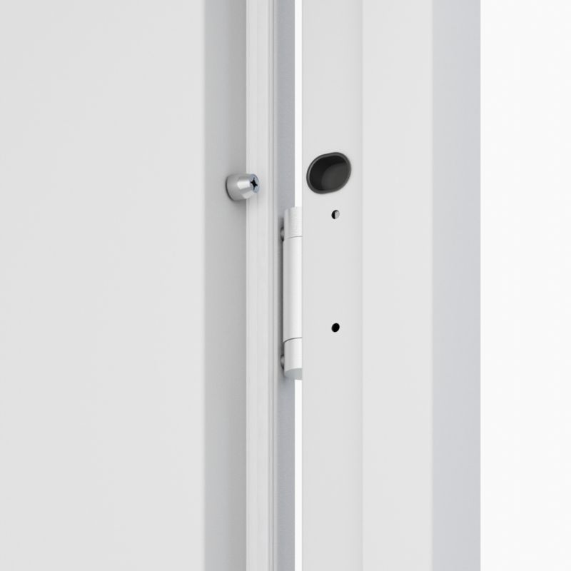 Drzwi zewnętrzne O.K. Doors Arctica 90 lewe białe z antabą/pochwytem