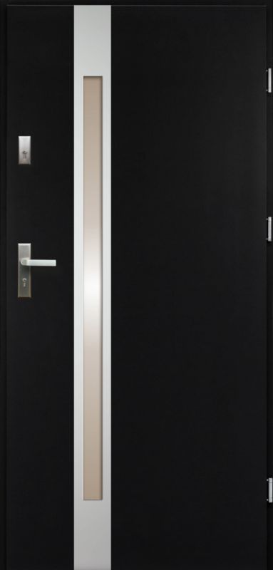 Drzwi zewnętrzne O.K.DOORS ARCTICA S68 90 prawe ciemny antracyt