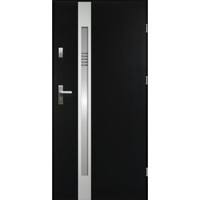 Drzwi zewnętrzne O.K.DOORS AURELIA S68 90 prawe ciemny antracyt