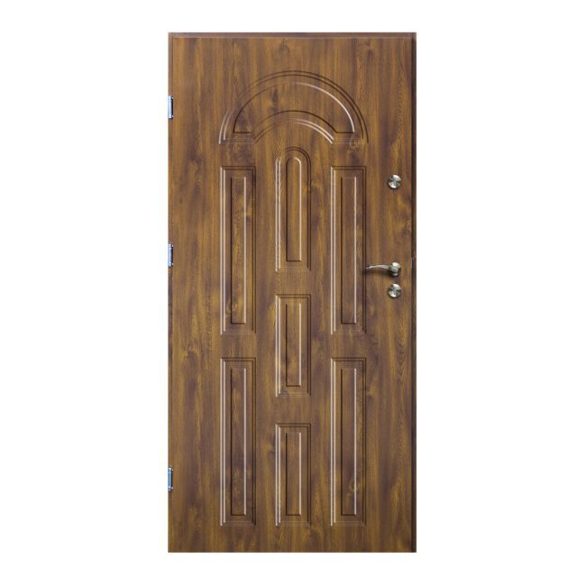 Drzwi zewnętrzne O.K.Doors Azzuro 90 lewe złoty dąb