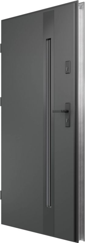 Drzwi zewnętrzne O.K.DOORS BONITA S68 90 lewe antracyt