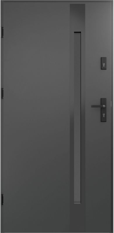 Drzwi zewnętrzne O.K.DOORS BONITA S68 90 lewe antracyt