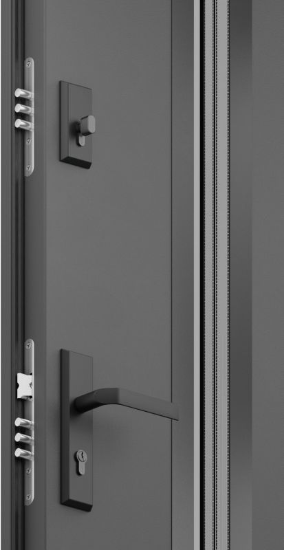 Drzwi zewnętrzne O.K.DOORS BONITA S68 90 lewe antracyt