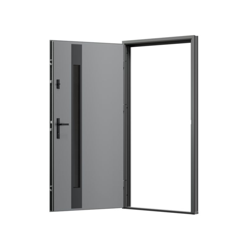 Drzwi zewnętrzne O.K.DOORS CER S68 90 lewe antracyt