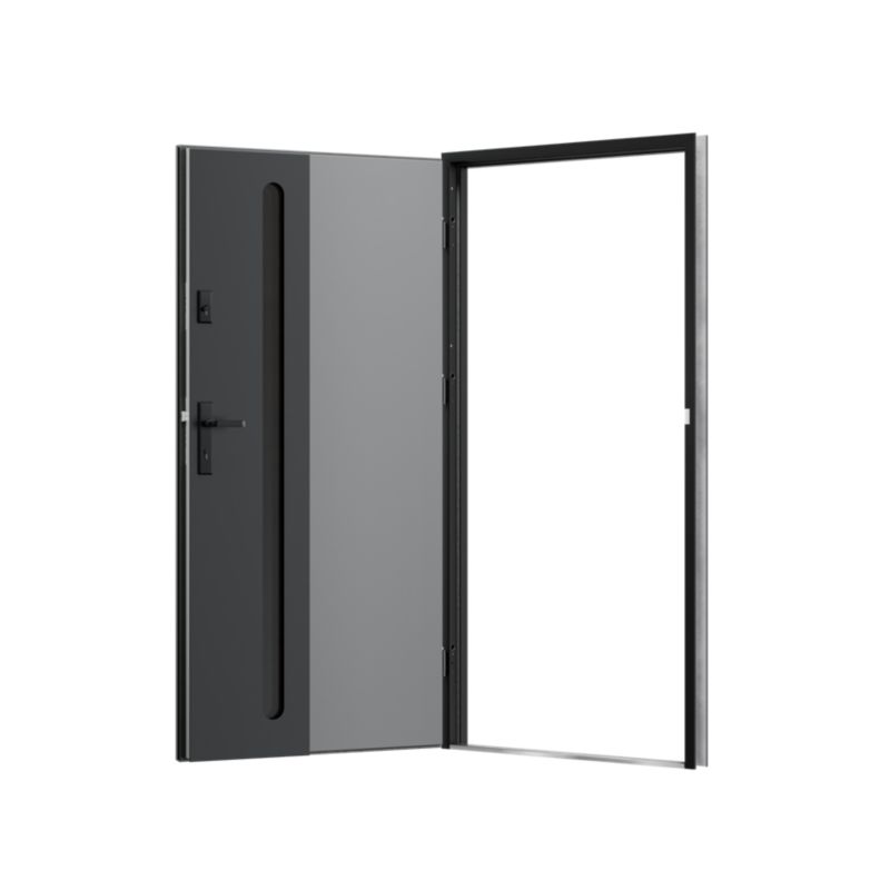 Drzwi zewnętrzne O.K.DOORS FLORES S68 90 lewe antracyt