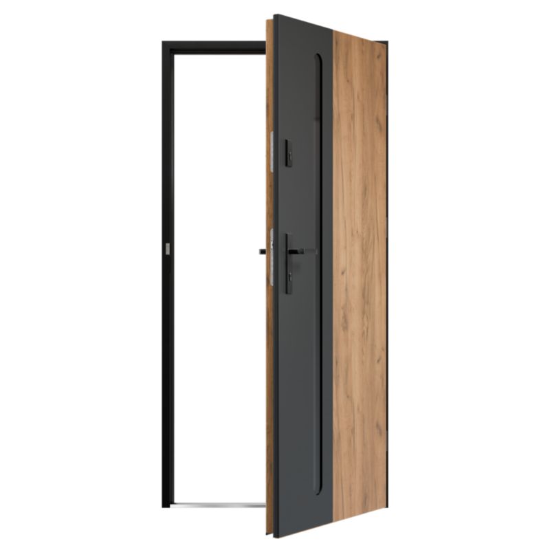 Drzwi zewnętrzne O.K.DOORS FLORES S68 90 prawe grandson