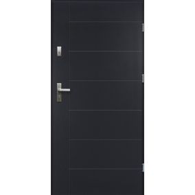 Drzwi zewnętrzne O.K. Doors Hektor 90 prawe antracyt