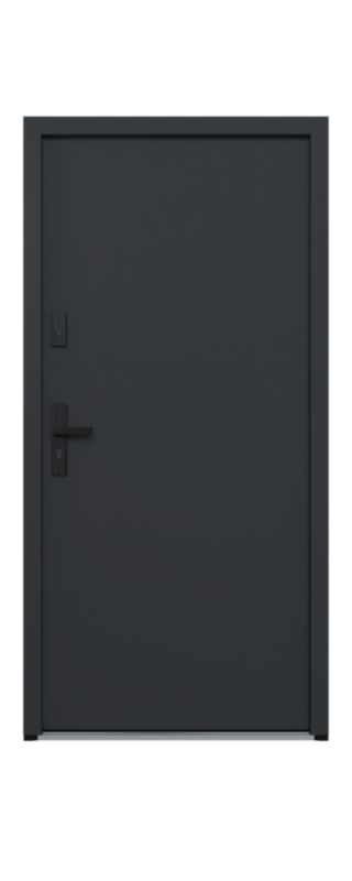 Drzwi zewnętrzne O.K.DOORS HERKULES RC3 S68 90 lewe ciemny antracyt