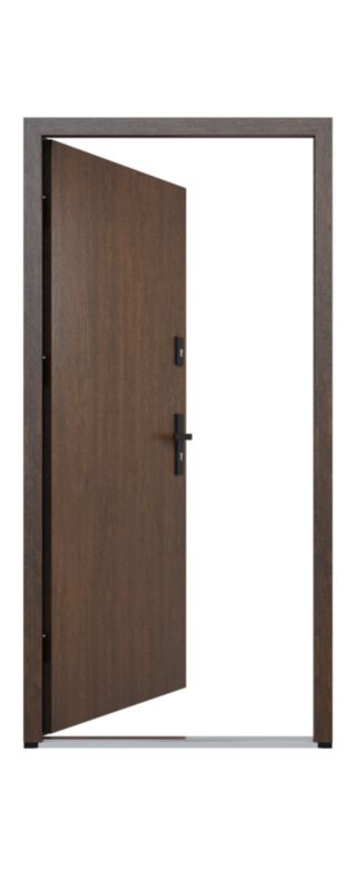 Drzwi zewnętrzne O.K.DOORS HERKULES RC3 S68 90 lewe orzech