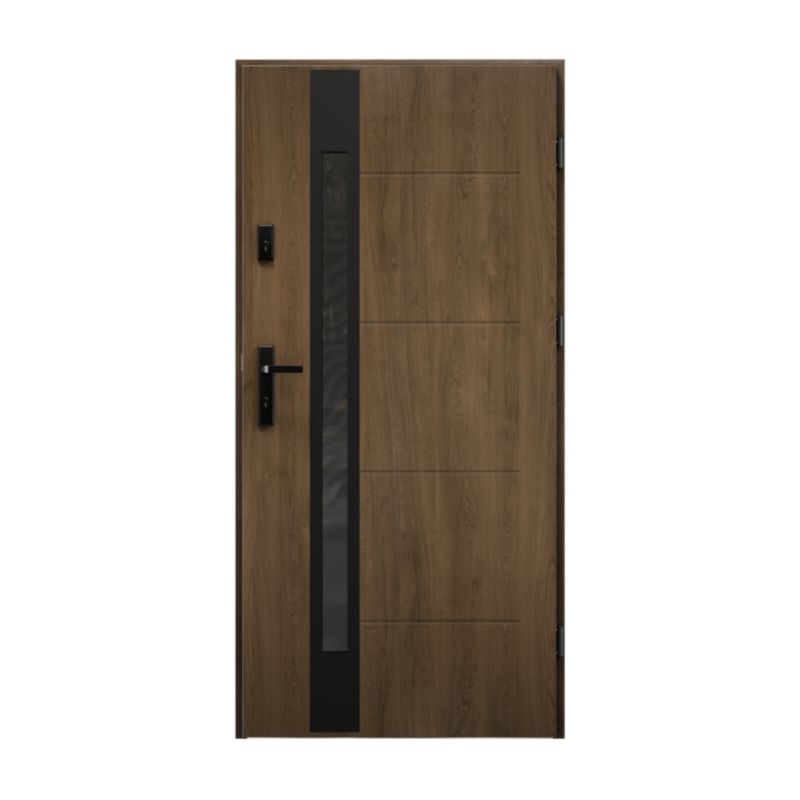 Drzwi zewnętrzne O.K.DOORS ITERB S68 90 prawe toffee