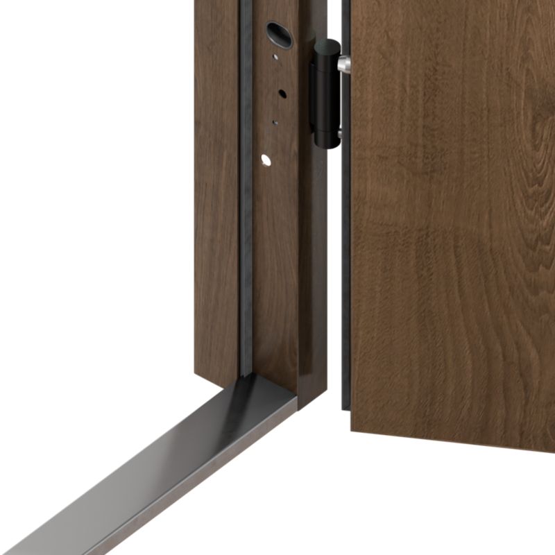 Drzwi zewnętrzne O.K.DOORS SAMAR S68 90 lewe toffee