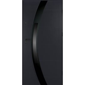 Drzwi zewnętrzne O.K. Doors Selene black 90 prawe antracyt