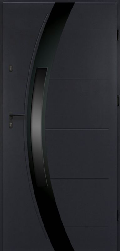 Drzwi zewnętrzne O.K.DOORS SELENE P55 90 prawe antracyt