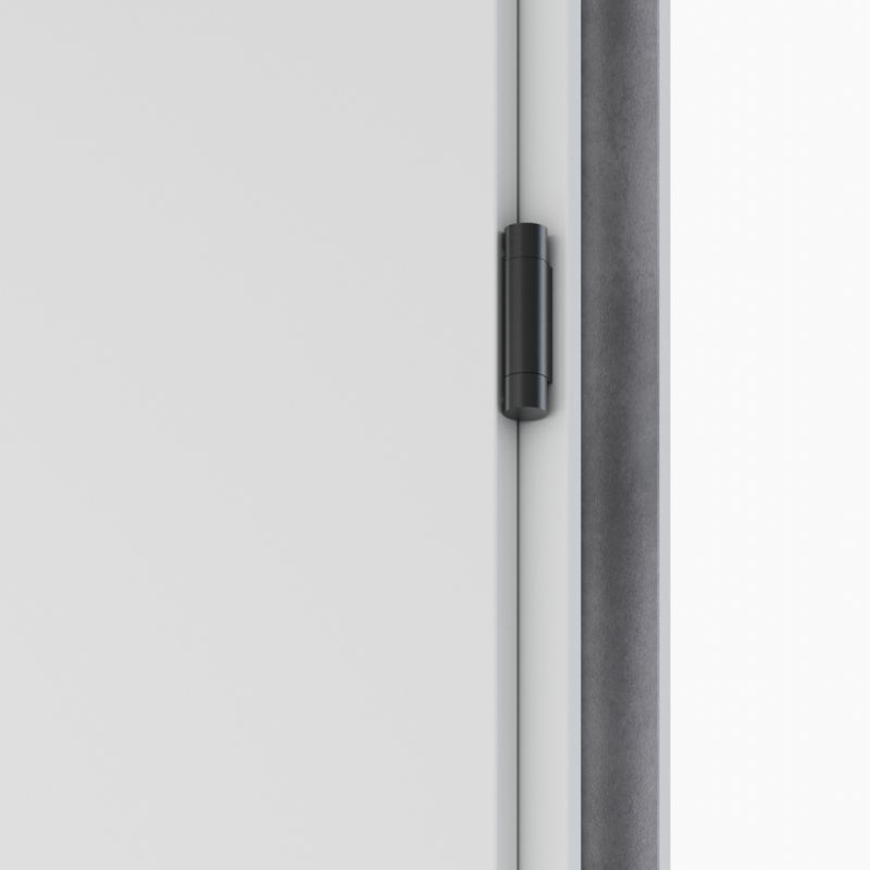 Drzwi zewnętrzne O.K. Doors Temida Black P55 80 prawe białe