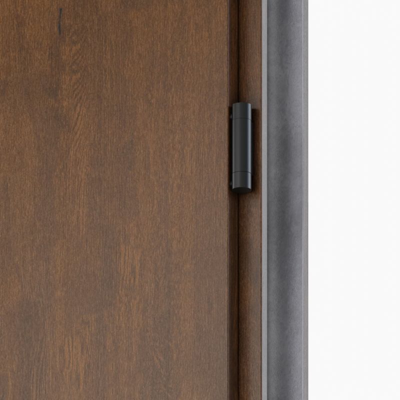 Drzwi zewnętrzne O.K. Doors Temida Black P55 80 prawe ciemny orzech