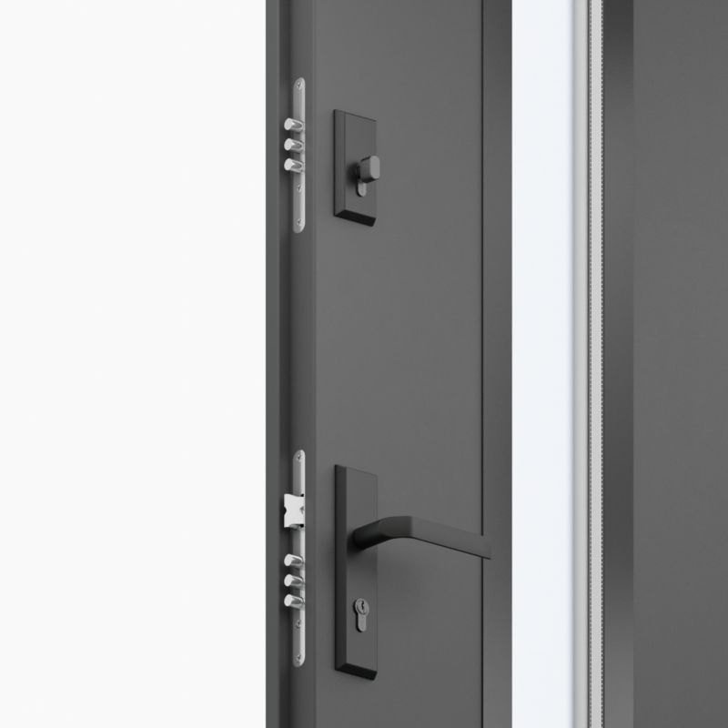 Drzwi zewnętrzne O.K. Doors Temida Black P55 90 lewe antracyt
