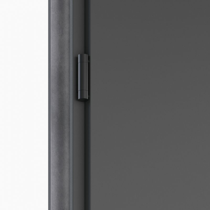 Drzwi zewnętrzne O.K. Doors Temida Black P55 90 lewe antracyt