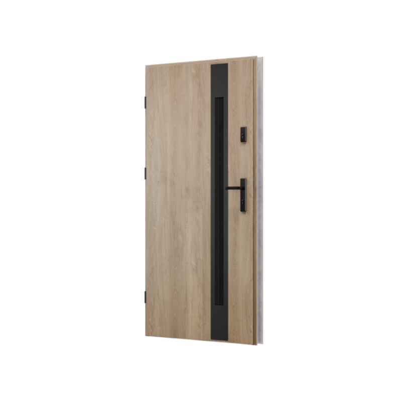 Drzwi zewnętrzne O.K.DOORS TEMIDA S68 90 lewe dąb turner