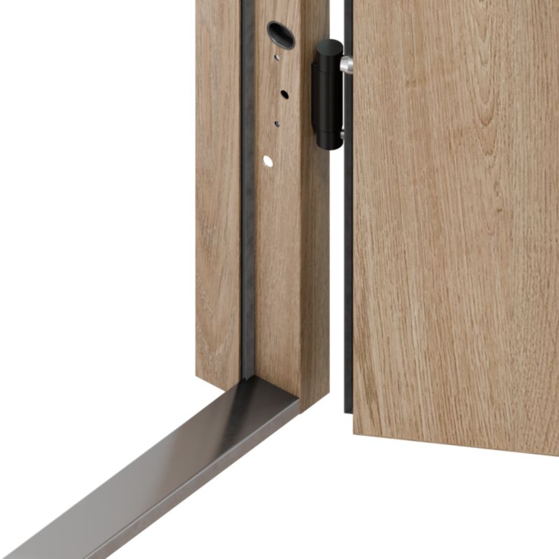 Drzwi zewnętrzne O.K.DOORS TEMIDA S68 90 prawe dąb turner