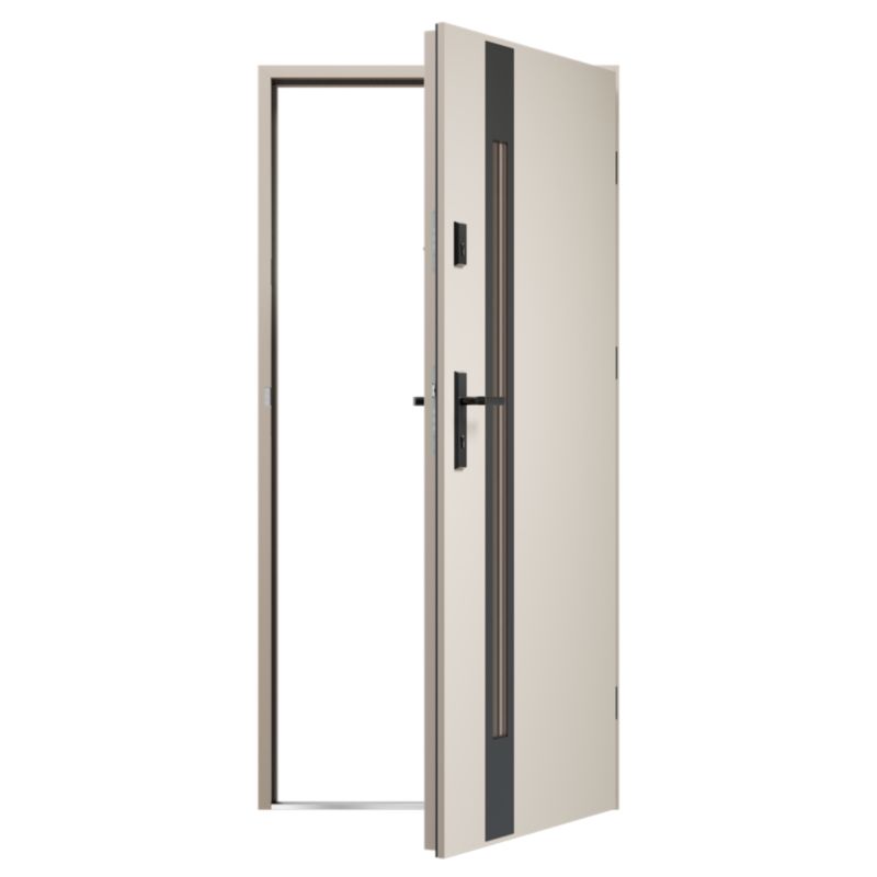 Drzwi zewnętrzne O.K.DOORS TEMIDA S68 90 prawe kashmir