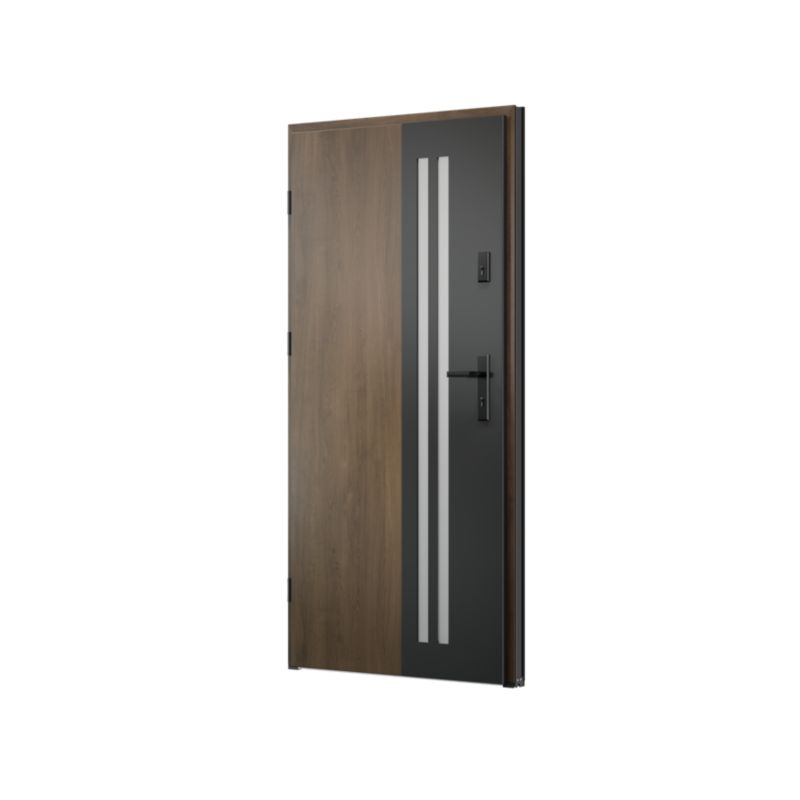 Drzwi zewnętrzne O.K.DOORS TUL S68 90 lewe toffee