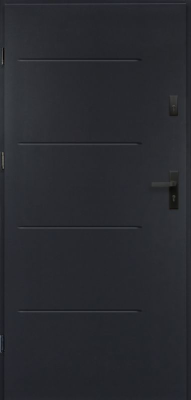 Drzwi zewnętrzne O.K. Doors Tytan 80 lewe antracyt